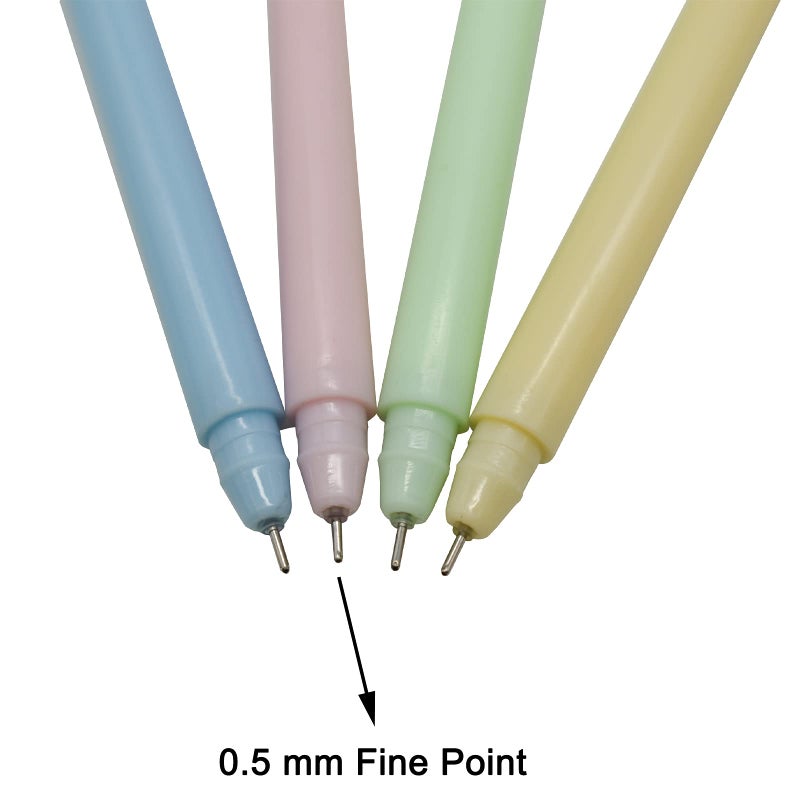 Maydahui 20 PCS Lollipops Shaped Rollerball Pen Rainbow Swirl Spinning Design Black Gel Ink Pens for School Office Home - Image 4